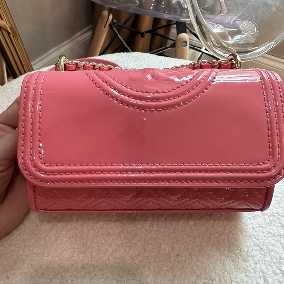 Tory Burch pink mini Fleming shoulder bag preppy, classy - Picture 9 of 16
